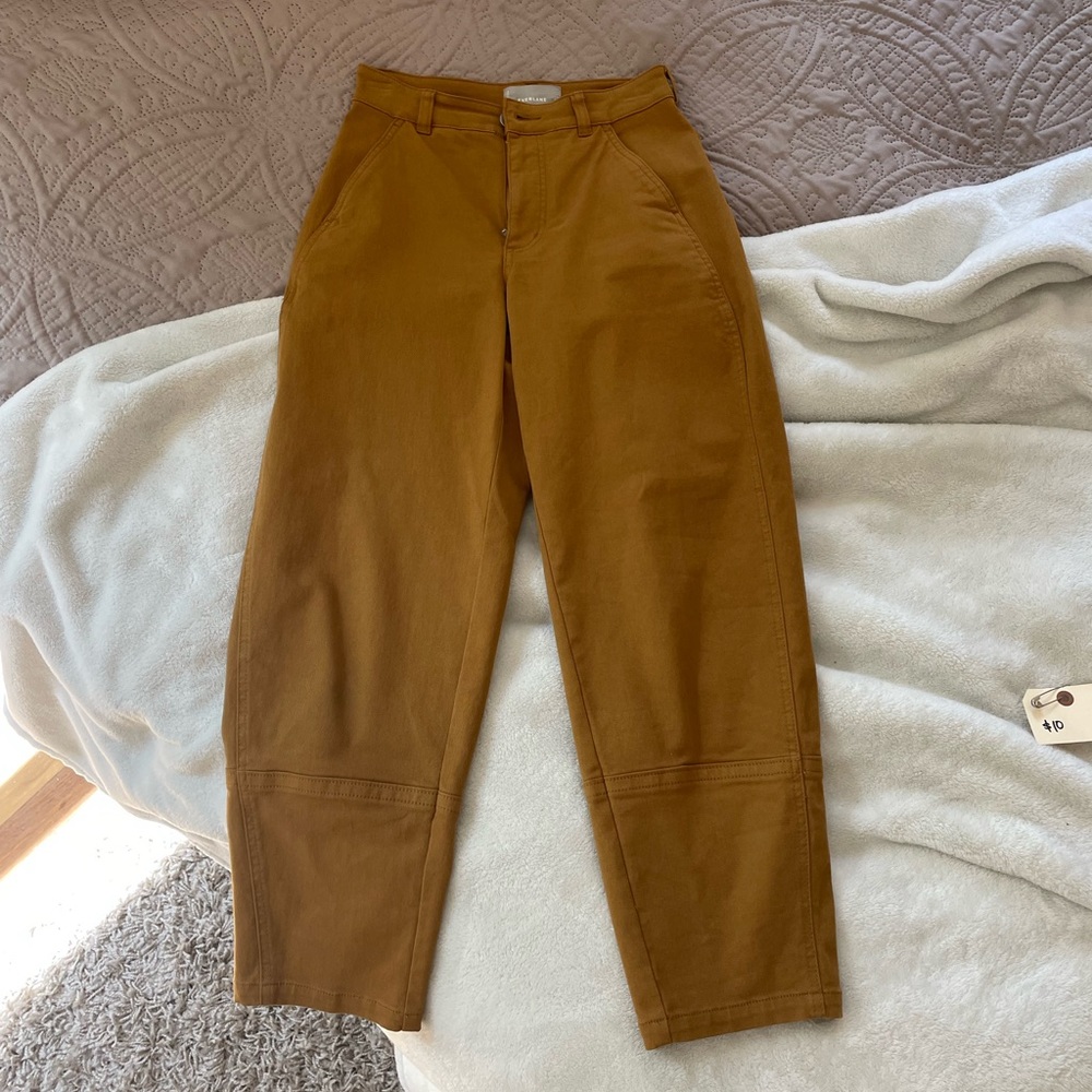 Everlane Barrel Pants Size 00- Brown/Tan